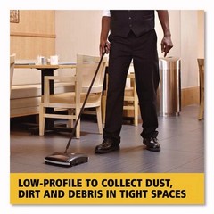 Rubbermaid Commercial 421288BLA 44 in. Floor and Carpet Sweeper – BK/GY New