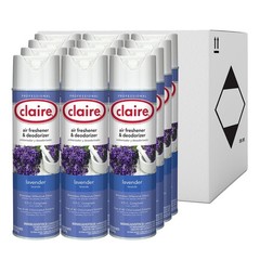 Claire 191 10 oz Spray Aerosol Air Freshener/Deodorizer – Lavender (1/CT) New