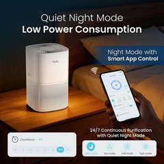 YADU True H13 HEPA Air Purifier for Bedroom, Small Quiet Air Purifier for Hom…