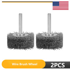 Wire Brush Wheel High Hardness 50mm Stainless Steel Polishing Rotary Tool 2Pcs