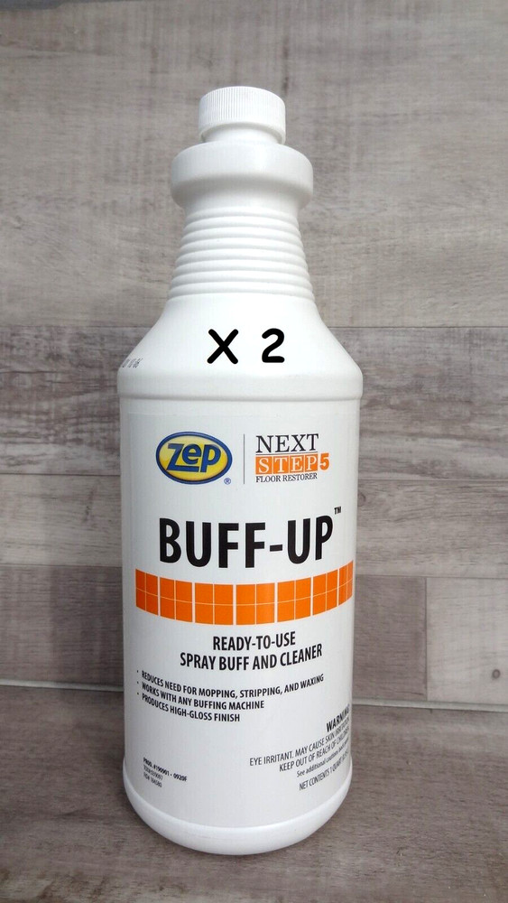 Zep Buff-Up Ready-To-Use Spray Buff and Cleaner Floor Restorer 2 Bottles (1q/ea)