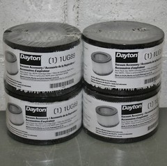 (4) Dayton HEPA Filter Cartridges 1UG89, for Backpack Vacuum 1UG82 4TR09 4TR10