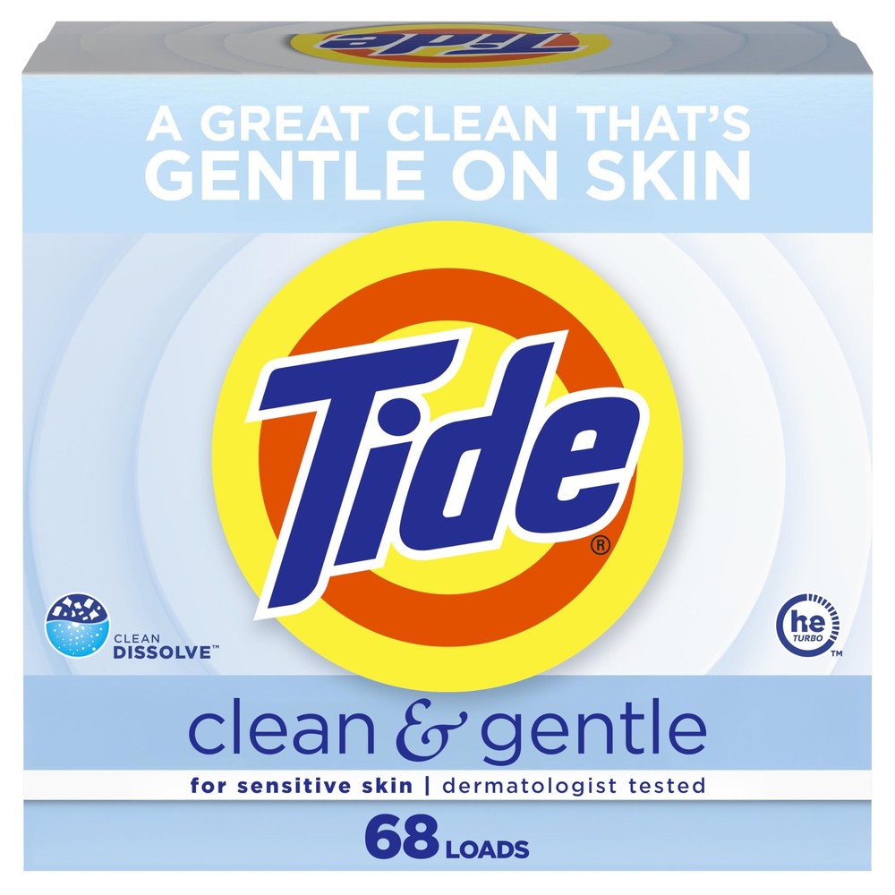 Tide Clean and Gentle Powder Laundry Detergent, 77 Ounce (Pack of 1)