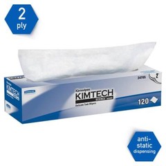 Kimtech 34705 Clean Room Wipes: Dry Pop-Up, 12.3 x 4.1″ Sheet, White