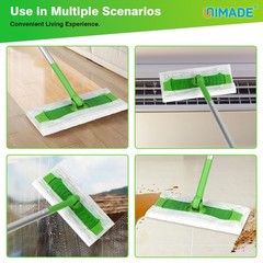 UNIMADE Dry Sweeping Cloths, 180 Count Mop Refill Compatible 180 Count, White