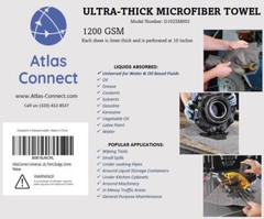 Oil Absorbent Pads | 3 MM THICK | 10″ x 10″ sheets | 30 sheets | Atlas Connect