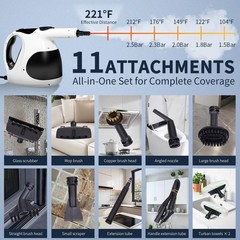 Uedjhg Handheld Steam Cleaner For 3S Instant Heat-Up Lightweight And Easy