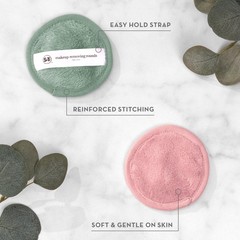 S&T INC. Makeup Remover Wipes for Skin Care, Reusable 1 Count (Pack of 7)