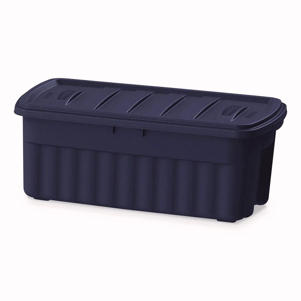 Rubbermaid RMRT500000 21.2″ x 43″ x 17.88″ 50-gal Storage Box – Dark Indigo New