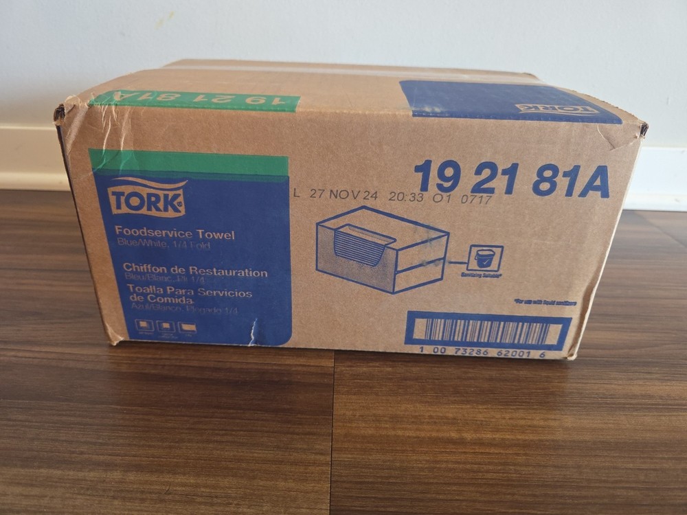 Tork 192181A 13 x 21 Foodservice Towel – Blue (240/Case) NSF – New Sealed