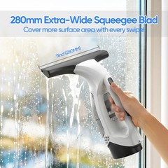 Yardsignup Window Vacuum Squeegee Cordless Window Vacuum Cleaner 2000Pa