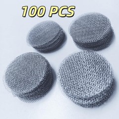 200 Pcs Pipe Screens, 100 Brass Screens And 100 3/4-inch, Golden