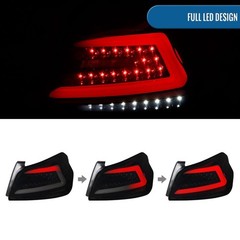 2015-2021 Subaru WRX US Spec Sequential LED Tail Lights Pair Black Smoke