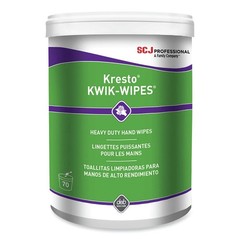 SC Johnson KKW70W 7.9 x 5.7 Kresto KWIK-WIPES – Citrus, Wh (70/PK, 6 PK/CT) New