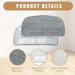 GF-6610 Steam Mop Pads – Washable Microfiber Uniform code, GF-6610（6-Pack）