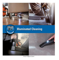 RIDGID 2.5″ LED Car Nozzle Attachment – Fits Wet/Dry Shop Vacs