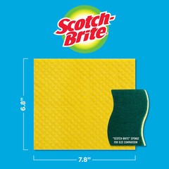 Scotch-Brite® Sponge Cloth 9055, 6.8 in x 7.8 in x 0 in (17 cm x 19 cm)