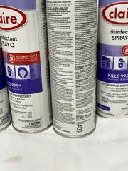 Claire 1003 17 oz Aerosol Spray Q Disinfectant – Lavender Scent (10/CT) New
