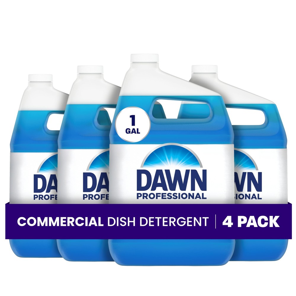 Dawn PRO Manual Pot and Pan Detergent, Dish Soap 128 Fl Oz (Pack of 4), Blue