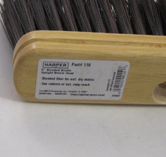 HARPER 110 Upright Broom Head – 9″ Wood Block – Blended Bristle – PPD Shipping