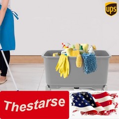 Commercial Floor Mop Sink Mop Bucket Freestanding Mop Sink with Wheel 56*32*26cm
