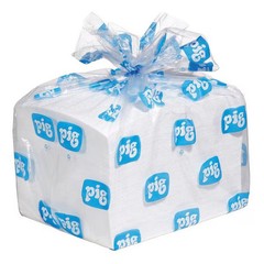 Pig Sorbent Pad, 22 gal, 15 in x 20 in, Oil, White, 100 PK MAT403 Pig MAT403 15