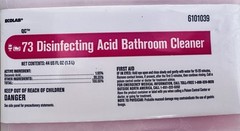 ECOLAB FaciliPro QC 73 Concentrated Acid Bathroom Cleaner GS 1.3L 6101039