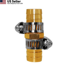 Fitvell 8 Pieces 5/8 Inch Garden Hose Repair Mender Brass Inch,