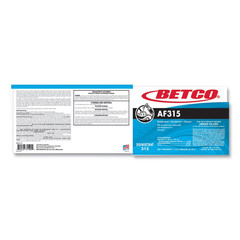 BETCO AF315 Disinfectant Cleaner, Citrus Floral Scent, 1 gal Bottle, 4/Carton