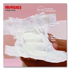 Kimberly-Clark 51520 Snug & Dry 16 lbs. to 28 lbs. Diapers – Size 3 (168/CT) New