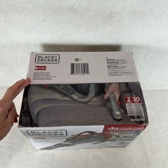 Black+Decker BDH1220AV Car Vacuum 12V Handheld 4ft Flexible Hose Slim Nozzle Red
