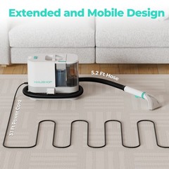 HAUSHOF Portable Carpet Spot and Upholstery Cleaner Machine Deep Stain Cleaning