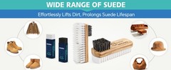Suede & Nubuck Cleaner Kit, 2-in-1 Suede Brush & Horsehair Brush, White/Black