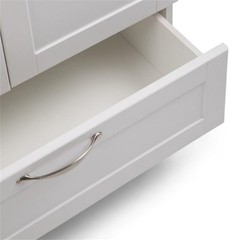 Pemberly Row Modern / Contemporary 28″ Laundry Sink Cabinet in White