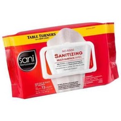 Sani Professional M30472 Sanitizing Wipes,72 Ct,Soft Pack,Pk12