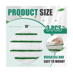 Tioncy 3 Pcs 19 Inches Synthetic Carpet Bonnet Scrubber Brush Carpet Bonnets …