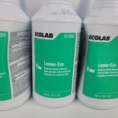 [Lot of 9] Ecolab Lemon Eze Bathroom Creme Cleanser 6113094 32oz NOS Exp 2024