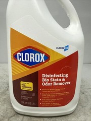 Clorox 31910EA Disinfecting Bio Stain and Odor Remover, Fragranced, 128 oz. Refi