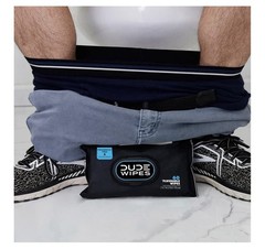 Dude Flushable Wipes XL Moisturizing Fragrance Free Multi-Surface 8 Packs