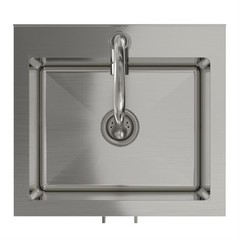 Modern Wide Shaker 20-inch Utility Sink & Cabinet in Pure White