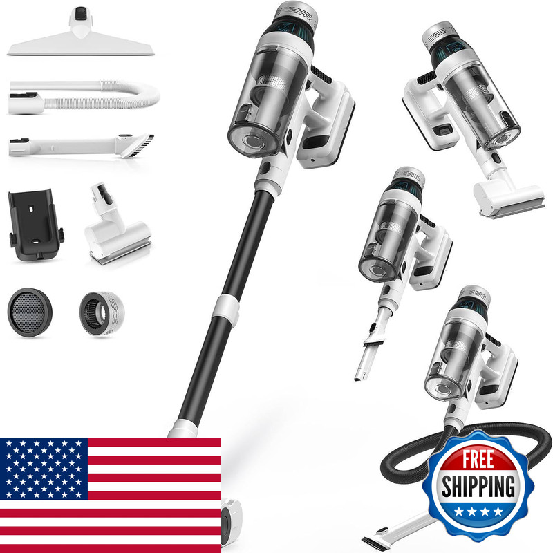 Nuyupo Cordless Vacuum Cleaner 55Mins Vacuum Cleaners For Home 15-In-1