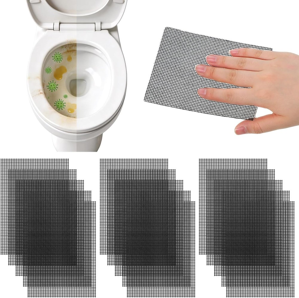15Pcs Mesh Cleaning Screens for Toilets Flexible Scrubbing Pads 5.5″ x 4″