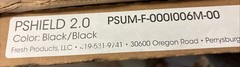 6-pack FRESH PRODUCTS P-Shield Urinal Mat Black PSUM-F-000l0006M-00