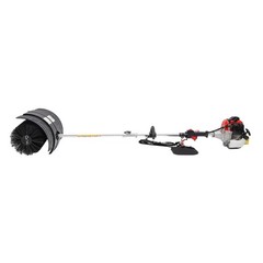 52cc Handheld 2.3HP Gas Power Sweeper Broom Lawn Driveway Walkway Snow Clean EPA