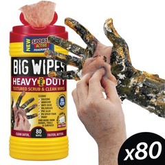 Big Wipes Heavy Duty Industrial Hand Cleaning Wipes Textured Scrubbing