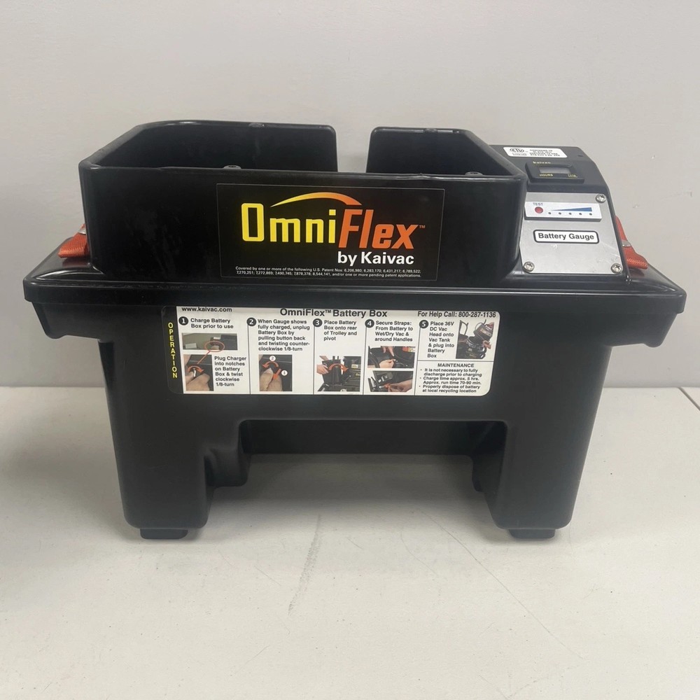 NEW Kaivac OmniFlex Battery Box + Battery And Change Stock