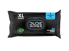 DUDE WIPES XL Flushable Wipes, Fragrance Free, 8 ct., 400 wipes