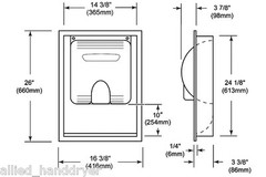 Excel Recess Kit (Model 40502) for Xlerator; Brushed (Satin) Stainless; NIB