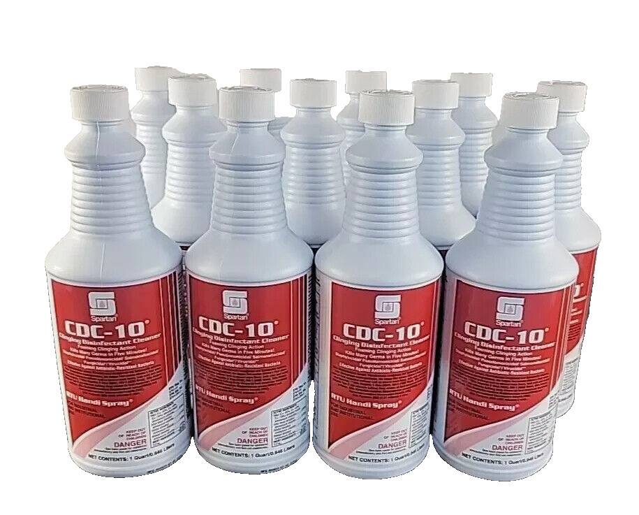 12 X 32oz Spartan Tb-Cide Quat- Cleaner / Disinfectant / Deodorant, (12 bottle)