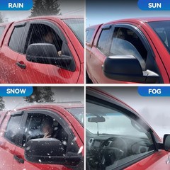 Window Visors Rain Guards for 2018-2024 Toyota Camry, Out-Channel Window Vent…